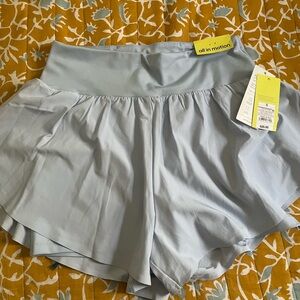 all in motion Light Blue Women's Skort-Style Athletic Shorts